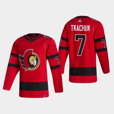 Män Ishockey Ottawa Senators tröja Brady Tkachuk 7 2020-21 Reverse Retro Authentic